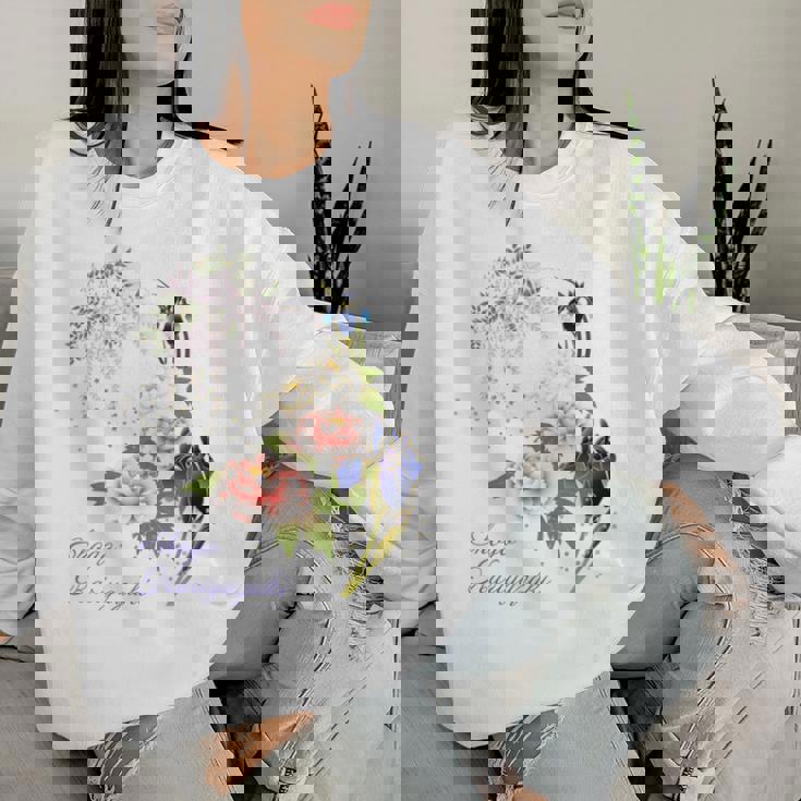 Beauty Flower（4） 長袖tシャツ レディーススウェットシャツ 彼女への贈り物