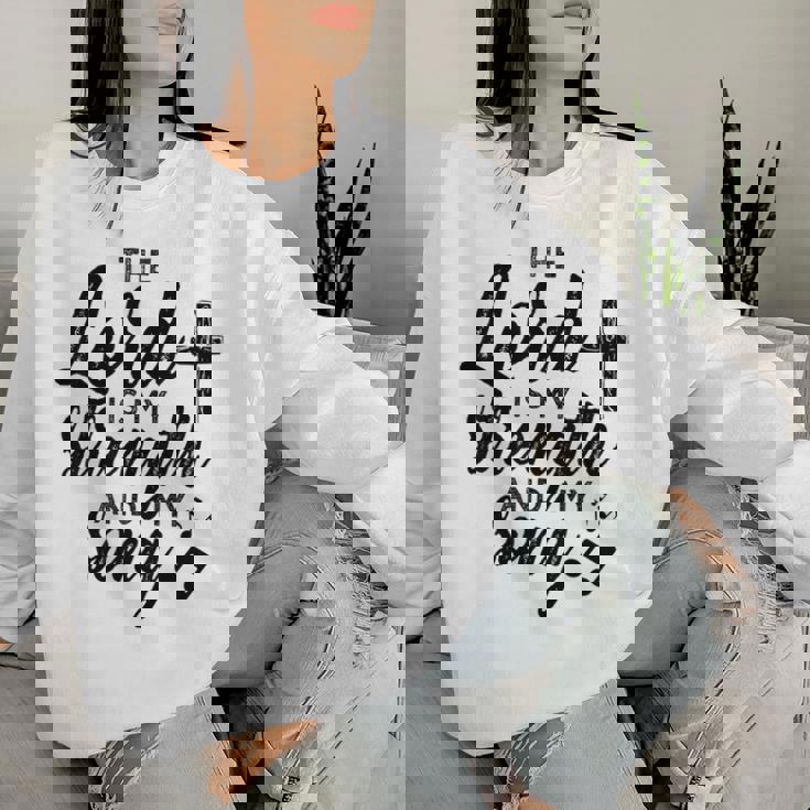 Christian The Lord Myong Mytrength レディーススウェットシャツ 彼女への贈り物