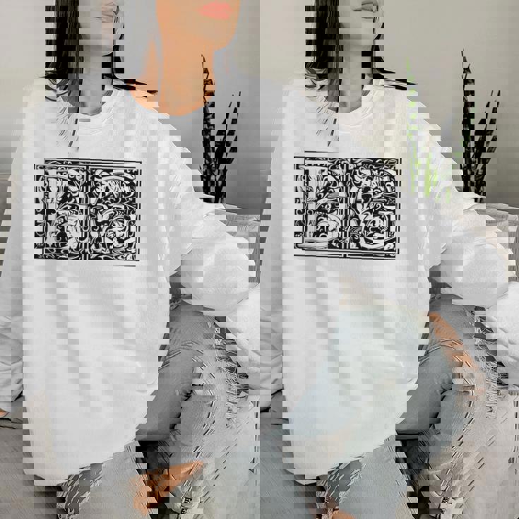 Dg Initials D G Nameurname Onomastics Onomatology レディーススウェットシャツ 彼女への贈り物