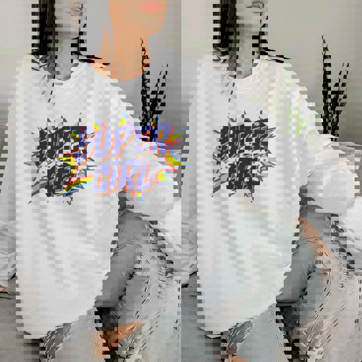 Girl Comicuper Retro Cool 長袖tシャツ レディーススウェットシャツ 彼女への贈り物