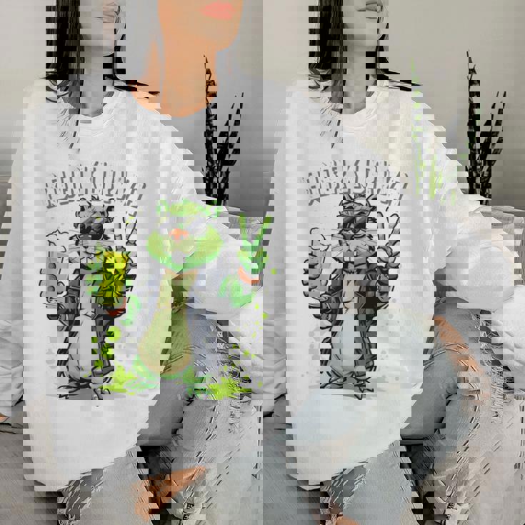 Groovy Polska Piwo Bobr Meme Bóbr Bober Kurwa Yes Pierdole 長袖tシャツ レディーススウェットシャツ 彼女への贈り物