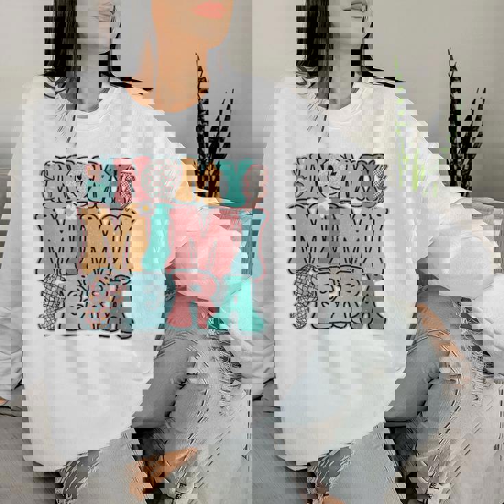 In My Mimi Era Groovy Leopardmile Face New Grandma Grandma 長袖tシャツ レディーススウェットシャツ 彼女への贈り物