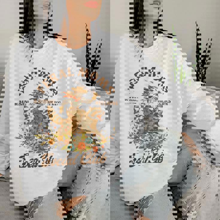 Racoon Mother’S Day Blessed Mom Life Feral Moms Social Club Women Sweatshirt Gifts for Her