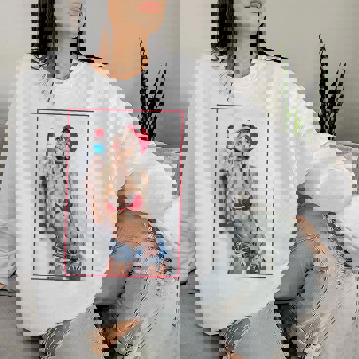 Sexy Girl グラフィックtシャツ セクシーアイスポップピンナップ 3 バックプリント レディーススウェットシャツ 彼女への贈り物