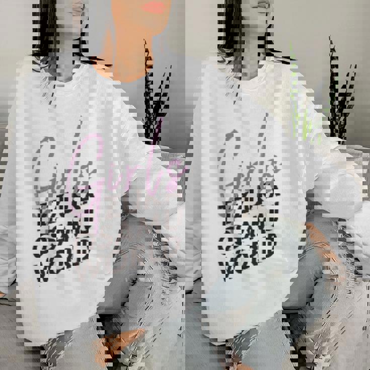 W3 Girlsボッコ Ctezuka Productions レディーススウェットシャツ 彼女への贈り物