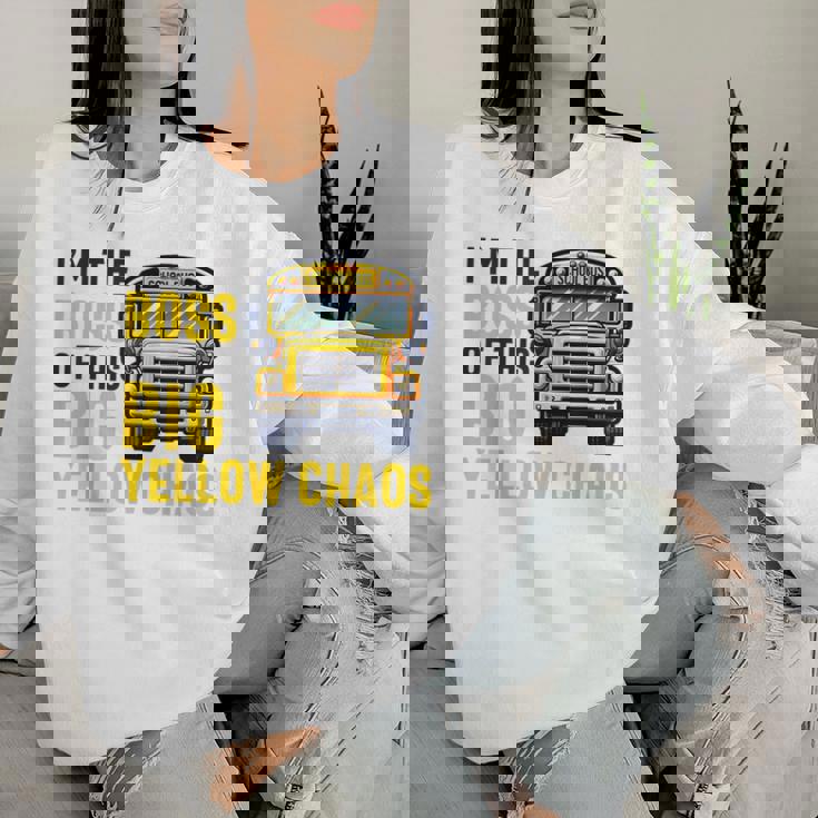 おかしなスクールバス運転手感謝 男性 女性 退職 レディーススウェットシャツ 彼女への贈り物