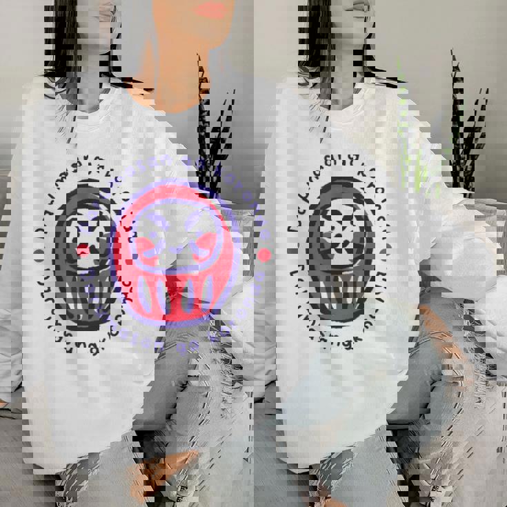 だるま 達磨 だるまさんがころんだ お正月 新年 かわいい おもしろ おしゃれ 男性 女性 キッズ レディーススウェットシャツ 彼女への贈り物