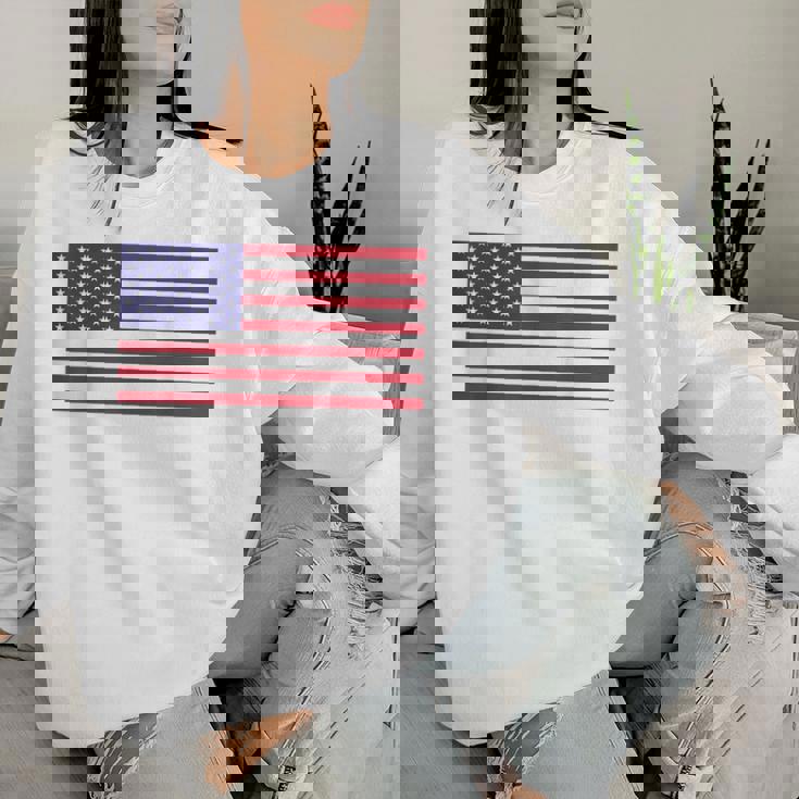 アメリカの国旗 アメリカの愛国心 アメリカの男性 女性 子供 アメリカの国旗 レディーススウェットシャツ 彼女への贈り物