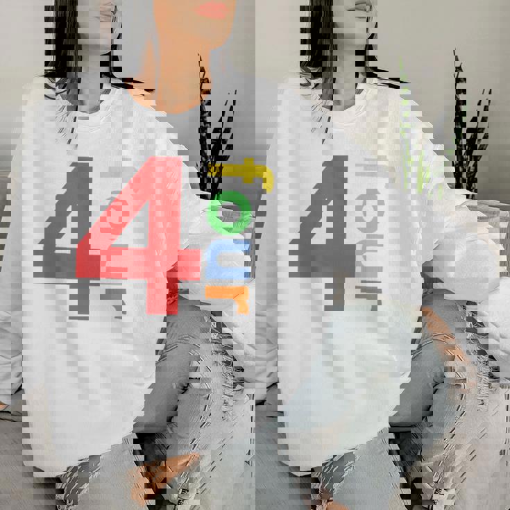 キッズ 4歳の誕生日シャツ 男の子 女の子 4歳 4歳 4歳 パーティー レディーススウェットシャツ 彼女への贈り物