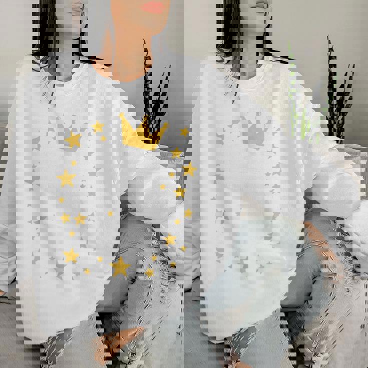 キッズ 誕生日 数字 5歳 男の子 女の子 キング クイーン レディーススウェットシャツ 彼女への贈り物