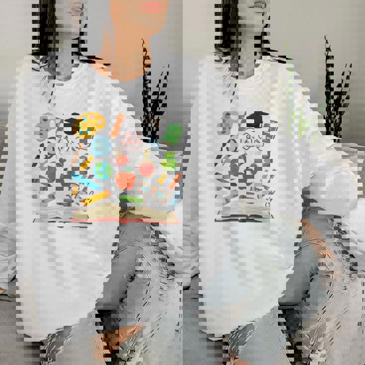 ティーチングアシスタント 学校初日 男性 女性 長袖tシャツ レディーススウェットシャツ 彼女への贈り物