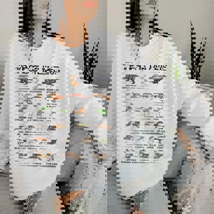 トカゲの種類 教育 爬虫類学者 男の子 女の子 キッズ レディーススウェットシャツ 彼女への贈り物