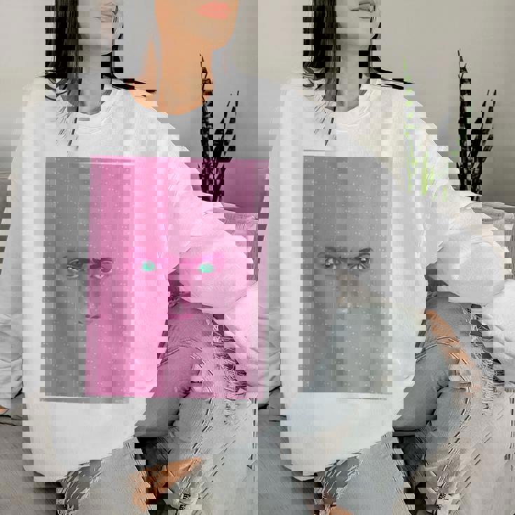 ドリミ4周年記念 壁（花房 柳） レディーススウェットシャツ 彼女への贈り物