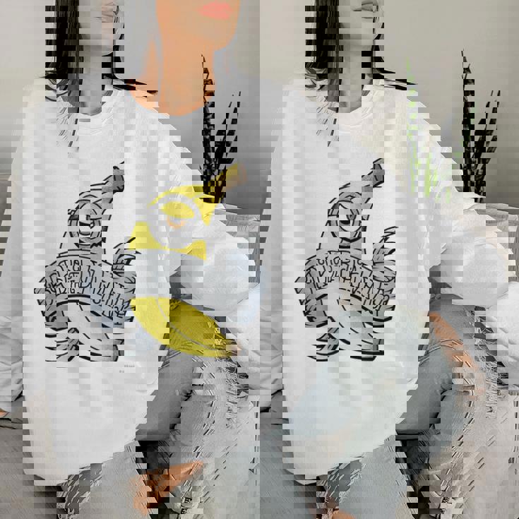 ミニオン Bad To The Banana レディーススウェットシャツ 彼女への贈り物