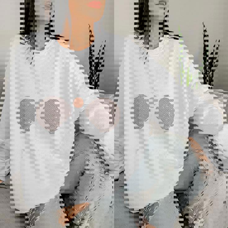 傘寿祝い 卓球好き ピンポン好き 父 男性 女性 80歳 傘寿 お祝い 傘寿モードオン 回転は終わらない レディーススウェットシャツ 彼女への贈り物