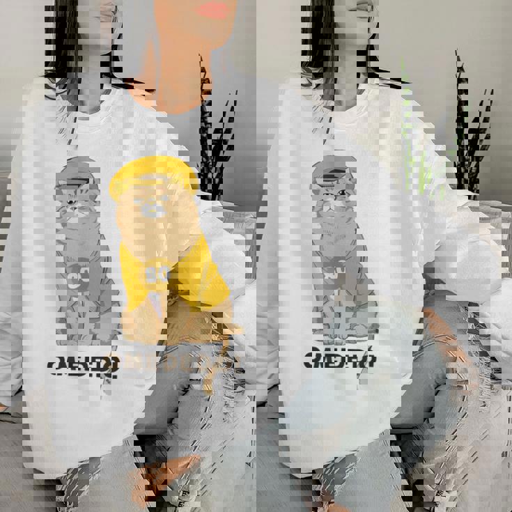 傘寿祝い 猫 ねこ ちゃんちゃんこ 男性 女性 猫好き 傘寿 お祝い 80歳 かわいい おもしろ ベージュ猫 レディーススウェットシャツ 彼女への贈り物