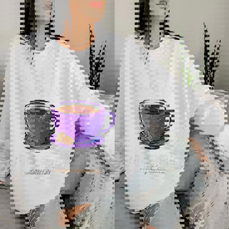 喜寿祝い コーヒー好き 父 男性 女性 喜寿 お祝い コーヒー コーヒー人生 77歳 おしゃれ レディーススウェットシャツ 彼女への贈り物