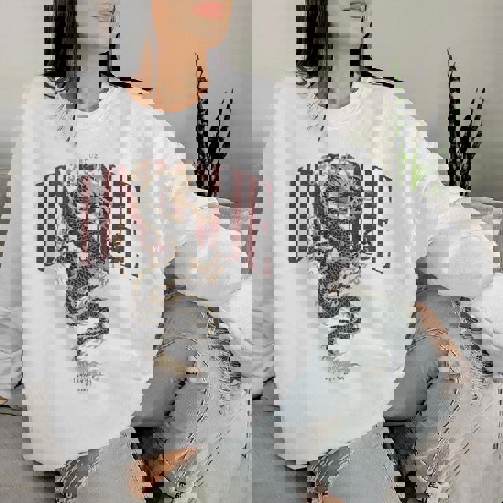 龍 美的 ヒップホップ Y2k Hip Hop 服 レトロ ヴィンテージ ストリートウェア ファッション 女性 男性 竜 レディーススウェットシャツ 彼女への贈り物