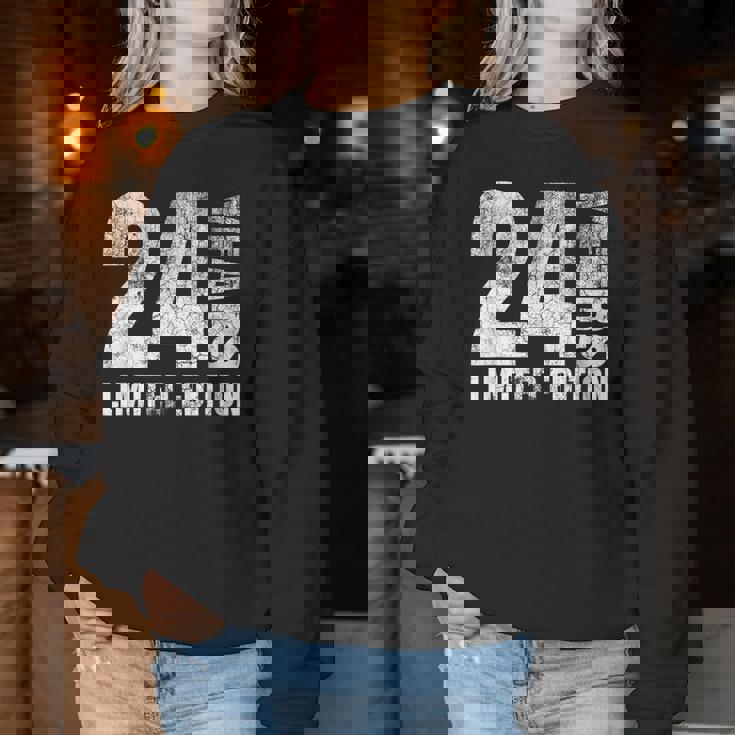 24歳 男性 ギフト 24歳 誕生日プレゼント 女性用 レディーススウェットシャツ 面白い贈り物