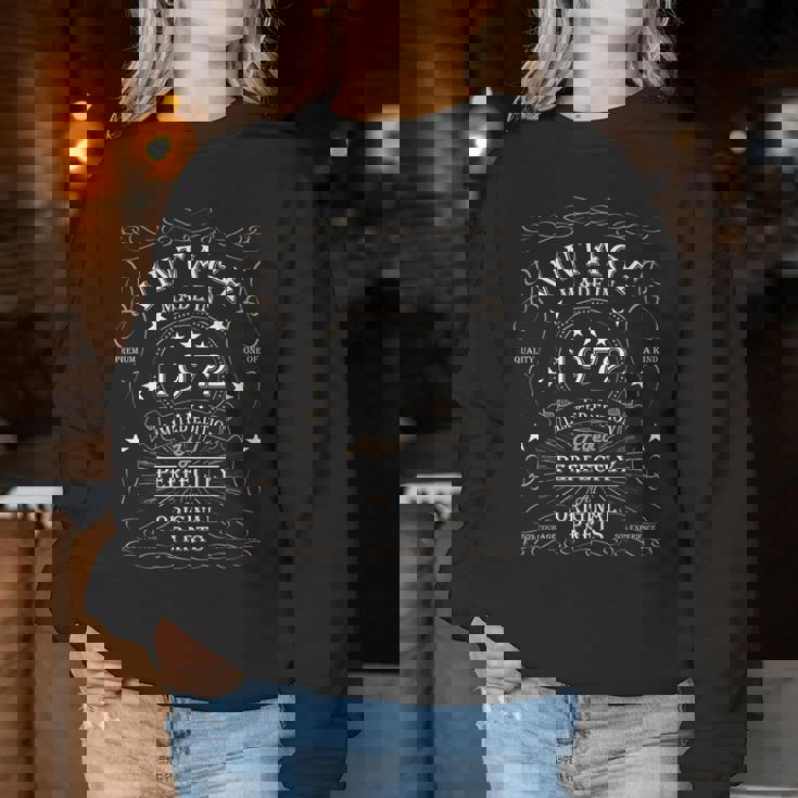 53歳の誕生日 男性 女性 53歳 1972年 誕生日プレゼント レディーススウェットシャツ 面白い贈り物