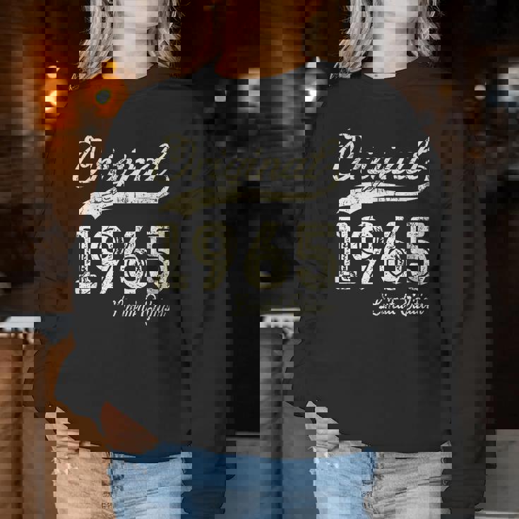 60Th Birthday Womenintage 1965 Original Parts レディーススウェットシャツ 面白い贈り物