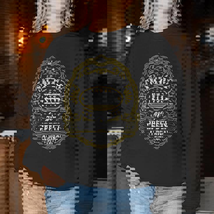 70歳の誕生日 男性 女性 70歳 ヴィンテージ 1955年 レディーススウェットシャツ 面白い贈り物