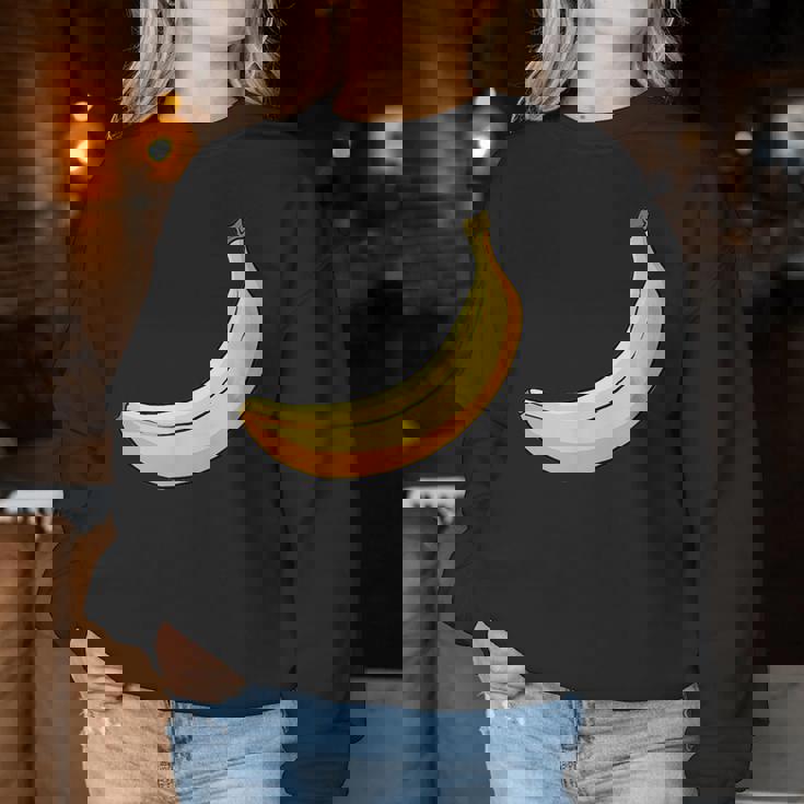 Bananaeganegetarian Merch レディーススウェットシャツ 面白い贈り物