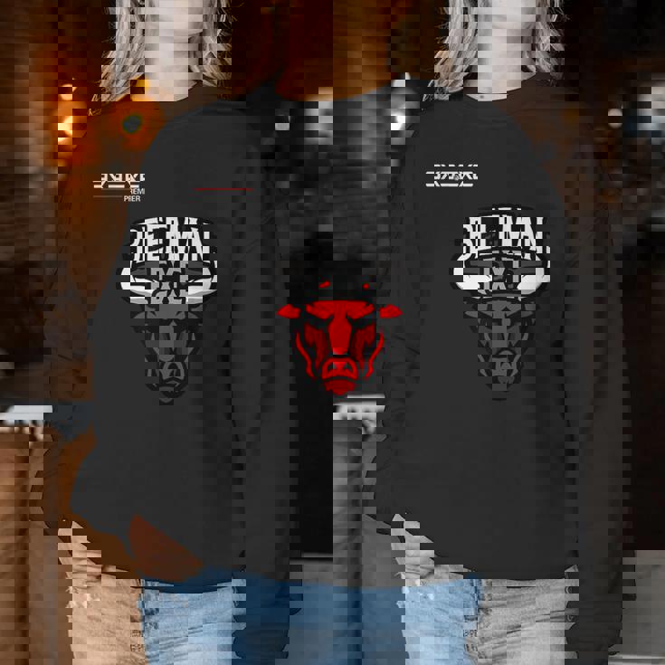 BeefmanExe_11_梅林聡貴 レディーススウェットシャツ 面白い贈り物