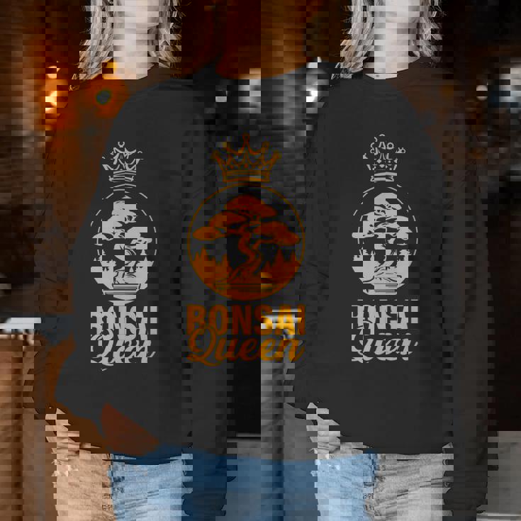 Bonsai Queen Penjing Penzai Bonsai 盆栽 レディーススウェットシャツ 面白い贈り物