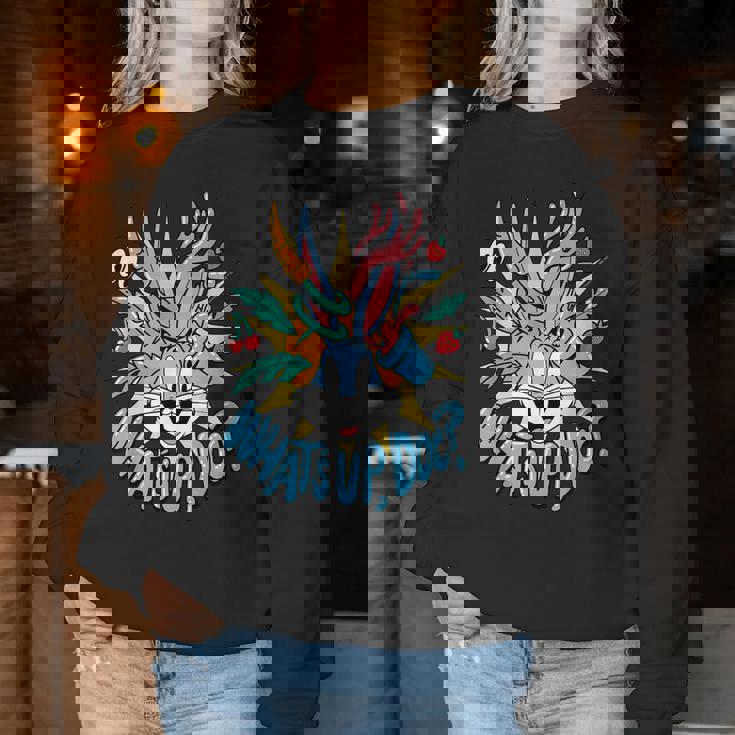 Bugs Bunny What's Up Doc レディーススウェットシャツ 面白い贈り物