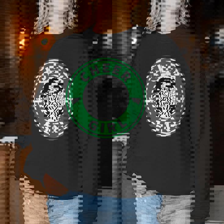 Cheer Girl 面白いチアリーダーグラフィック 女の子用 レディーススウェットシャツ 面白い贈り物