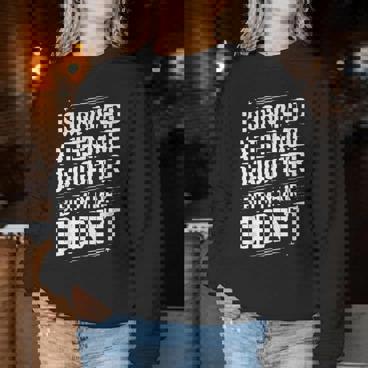 Dad Mom I Survived Nage Daughter Survivor Women Sweatshirt Unique Gifts