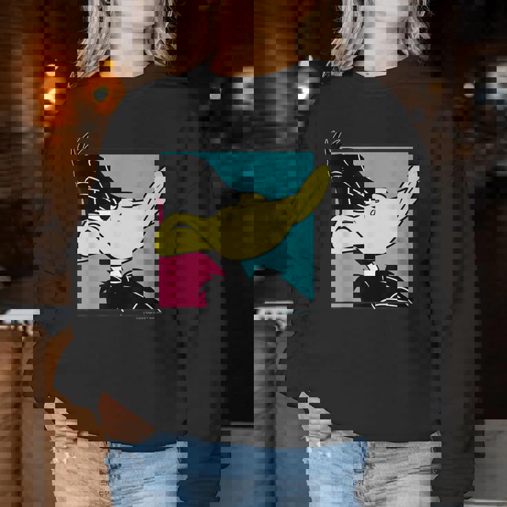 Daffy Duck レディーススウェットシャツ 面白い贈り物