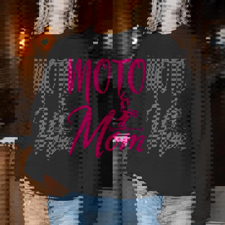 Dirt Bike Mother Motocross Mum Racing Biker Mothers Moto Mom Women Sweatshirt Unique Gifts