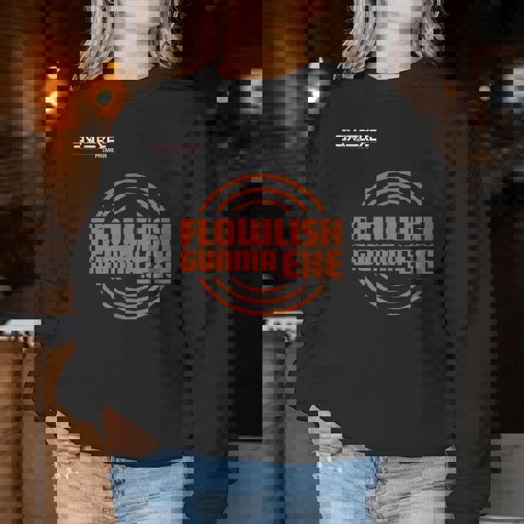 Flowlish GunmaExe_1_横井美沙 レディーススウェットシャツ 面白い贈り物