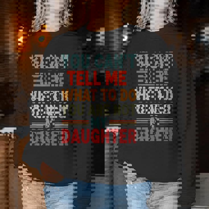 Father Daddy From Daughter Fathers Day レディーススウェットシャツ 面白い贈り物