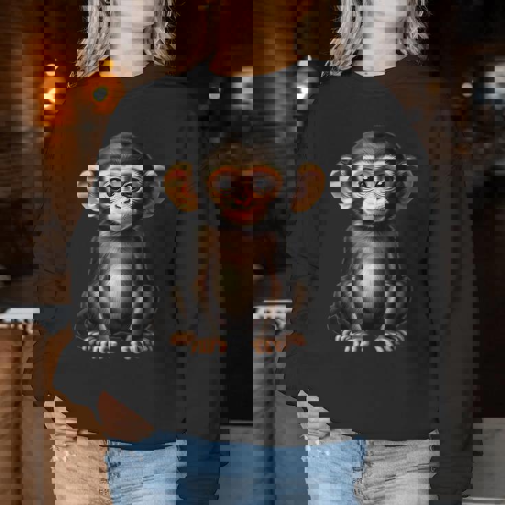 Monkey For Children And Fun Sweatshirt Frauen Lustige Geschenke