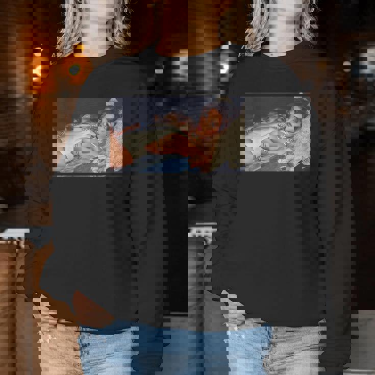 Girl On It 「ソファの上のセクシーなビキニモデル」 レディーススウェットシャツ 面白い贈り物