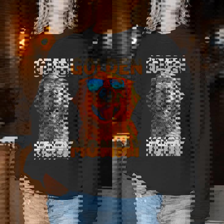 Golden Mommyゴールデン・ママ 母の日 ゴールデンレトリバー・ママ レディーススウェットシャツ 面白い贈り物