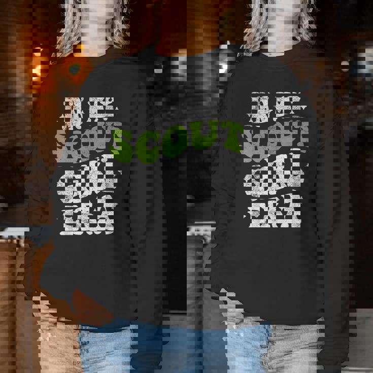 In Mycout Girl Era ファニースカウトガール スカウト キャンプ レディーススウェットシャツ 面白い贈り物