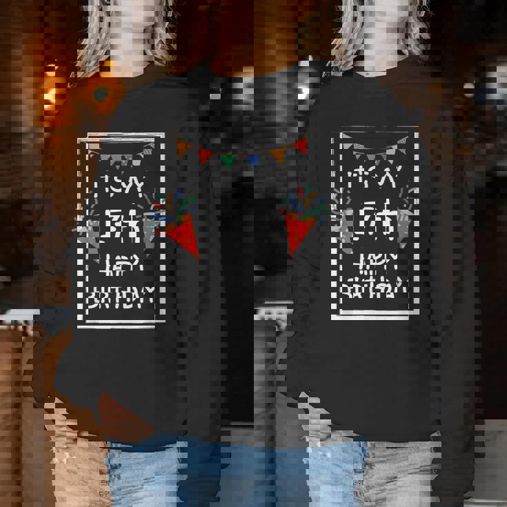 It's My 17Th Birthday Happy 17歳 誕生日 男の子 女の子 レディーススウェットシャツ 面白い贈り物