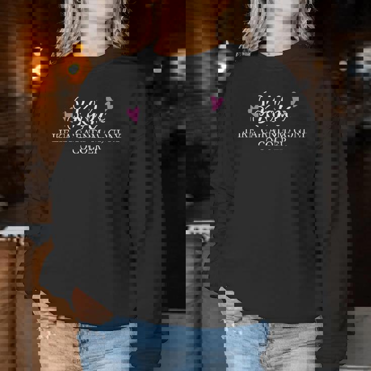 Koko Like A Grandma Only Cooler Heart Mother's Day Koko Women Sweatshirt Personalized Gifts