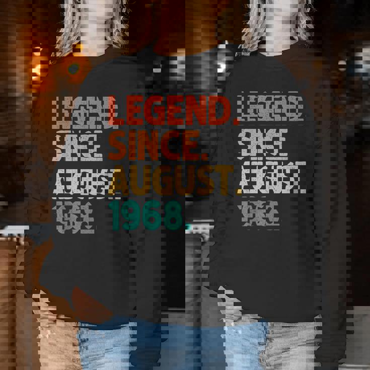 Legendince August 1968 Birthdayintage 1968 レディーススウェットシャツ 面白い贈り物