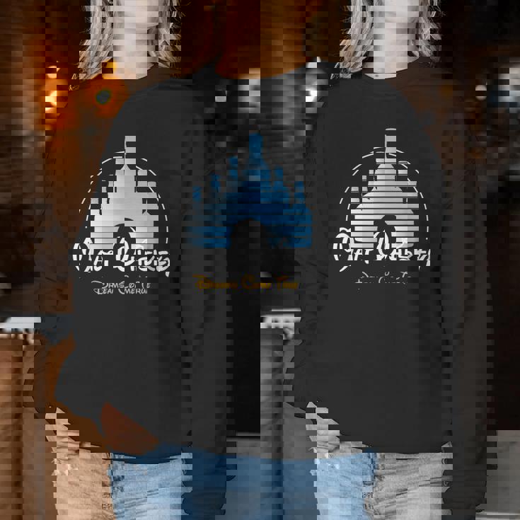 Malt Whiskey Dreams Come True 面白いしゃれパロディtシャツ レディーススウェットシャツ 面白い贈り物