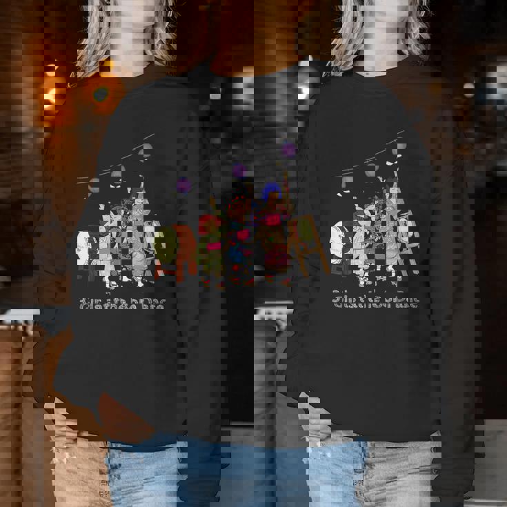 Maui Mon Hawaii Trendyお盆 3人の女の子 レディーススウェットシャツ 面白い贈り物