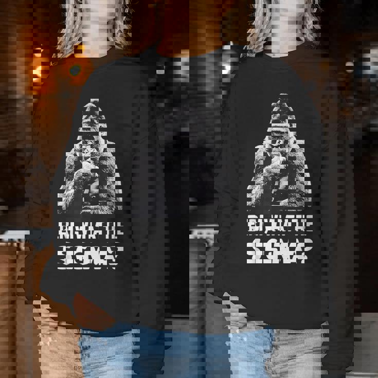 Sarcastic Humor Meme Erm What Theigma Ironic Meme レディーススウェットシャツ 面白い贈り物