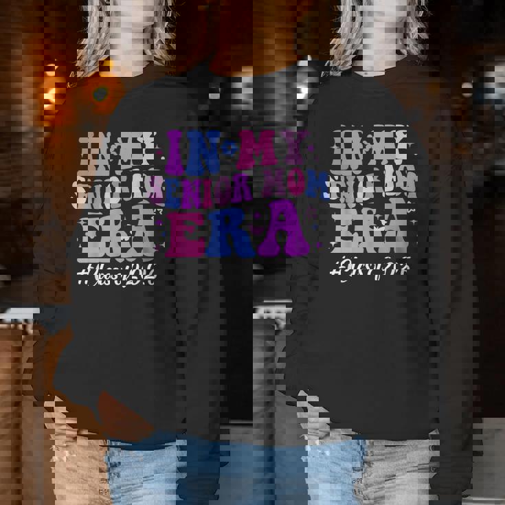 In My Senior Mom Era Class Of 2026 Groovy Senior Mom 2026 Women Sweatshirt Unique Gifts