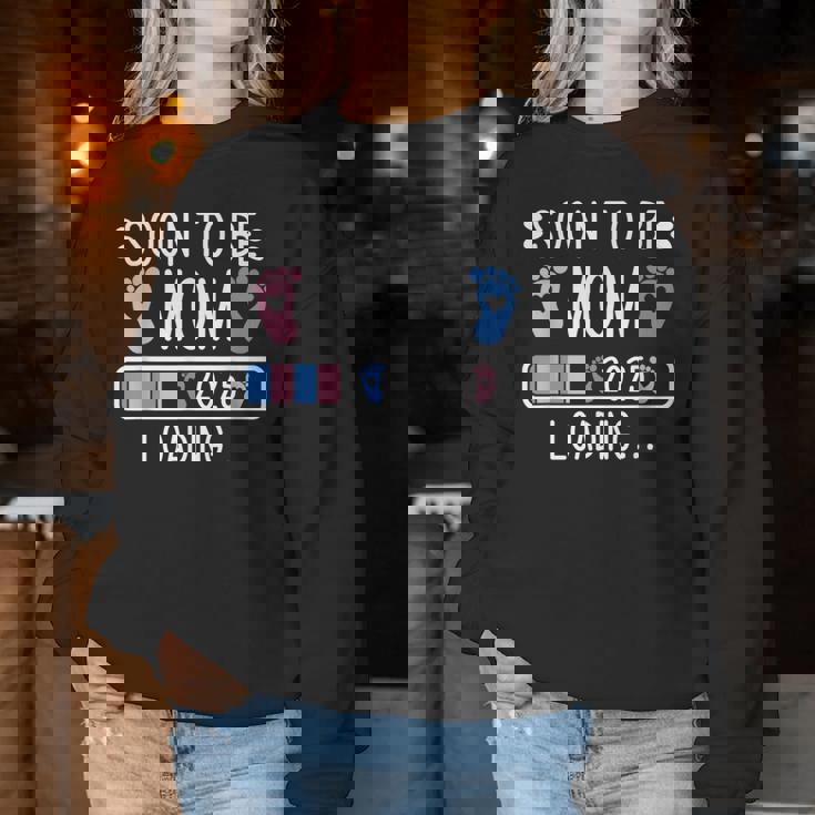 Soon To Be Mom 2025 妊娠中のお知らせ 2025 レディーススウェットシャツ 面白い贈り物