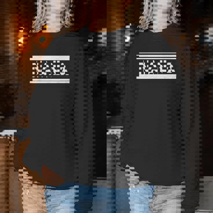 「Nana」ヘボン式「なな」「ナナ」下の名前 ローマ字 名入れ 名乗り ラテン文字 綴り レディーススウェットシャツ 面白い贈り物