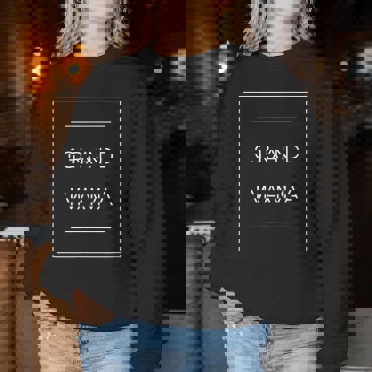 おばあちゃん、グランドママへのサプライズ妊娠発表ギフト レディーススウェットシャツ 面白い贈り物